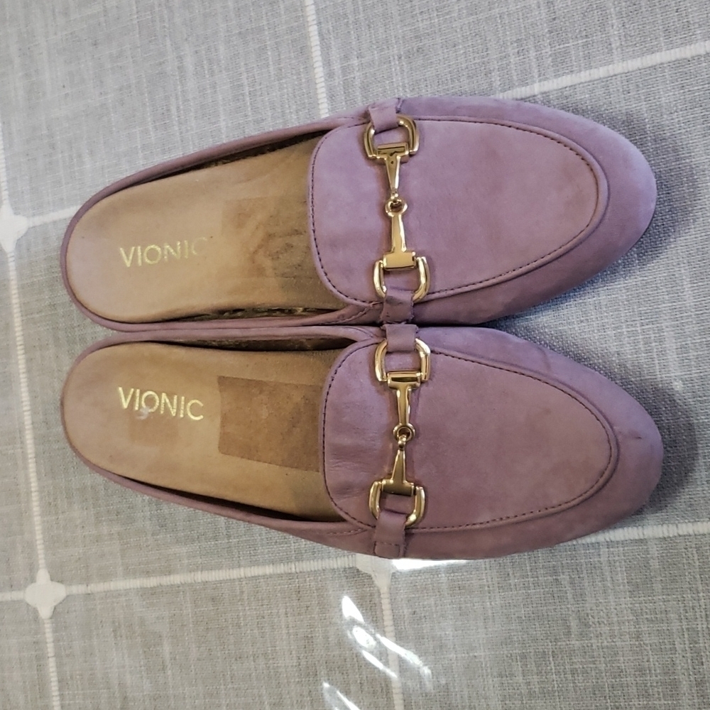 VIONIC Snug Adeline Mule Ladies Slide with Concealed Orthotic Arch Support, Sz 8 - Picture 5 of 16